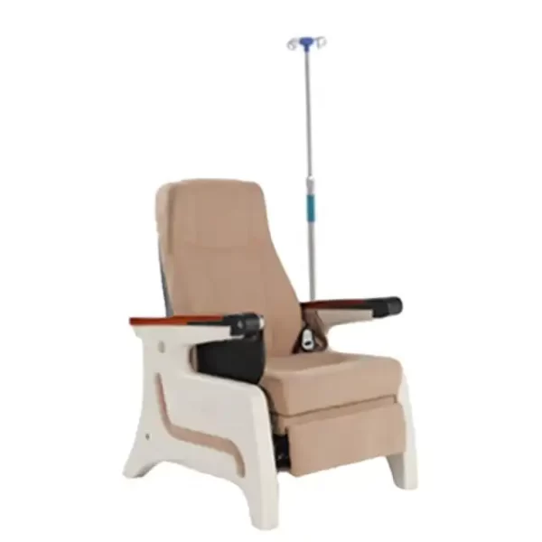 Hospital clinic manual reclining iv infusion chair