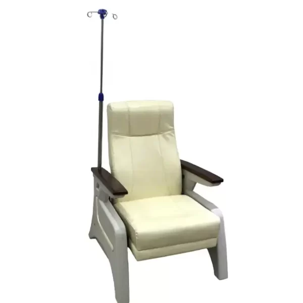 Hospital clinic manual reclining iv infusion chair