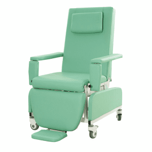 Hospital furniture patient infusion chair dialysis chair with I.V. pole