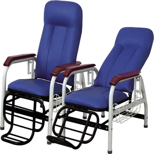 Medical IV pole infusion transfusion chair