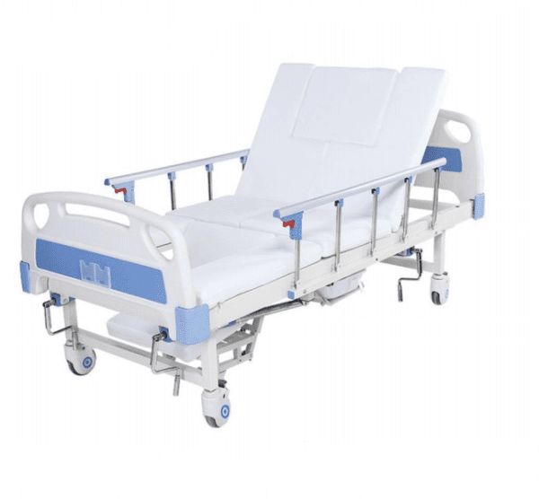 nursing bed with bent legs