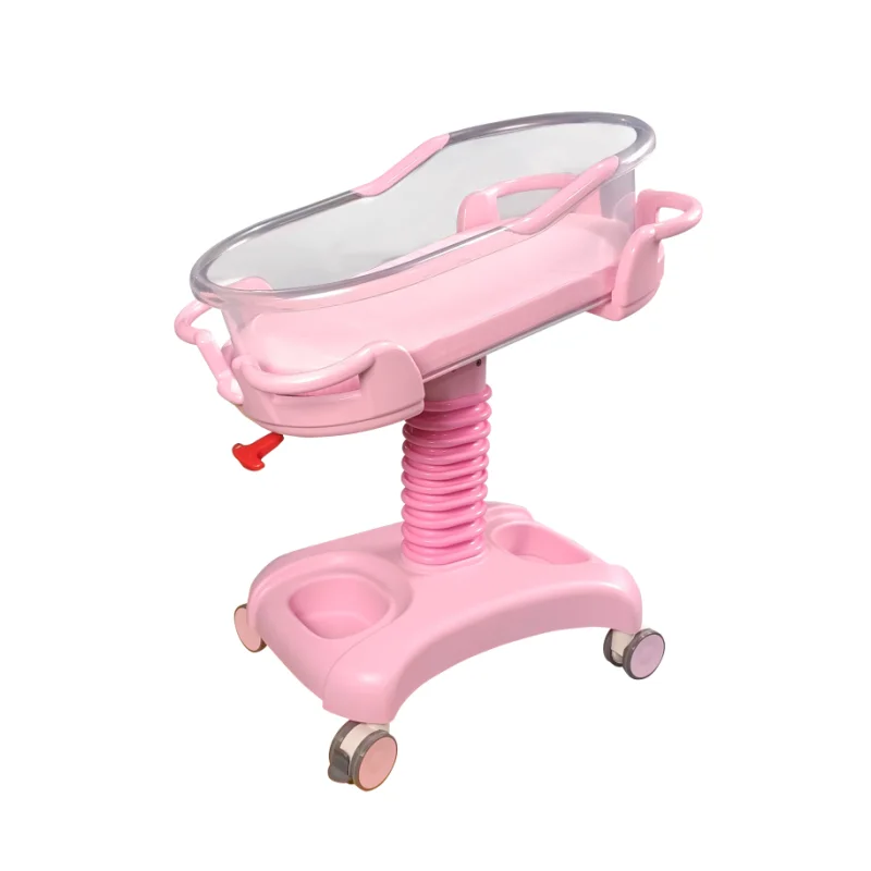 Moisés para bebés con ajuste de altura e inclinación, cuna acrílica transparente