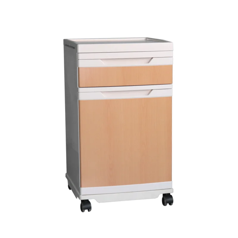 Fábrica de mesitas de noche de plástico de acero | Mobiliario hospitalario duradero