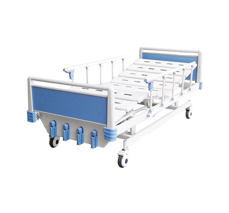 Cama para hospital mecánica de 5 posiciones con ruedas YA-M5-5
