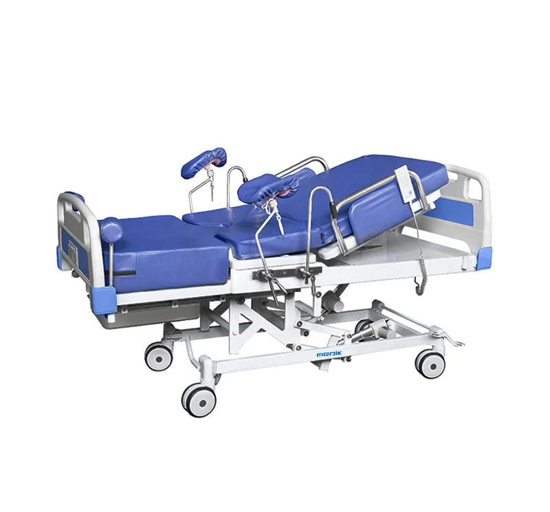 Cama de parto eléctrica ajustable en altura con ruedas MC-D02