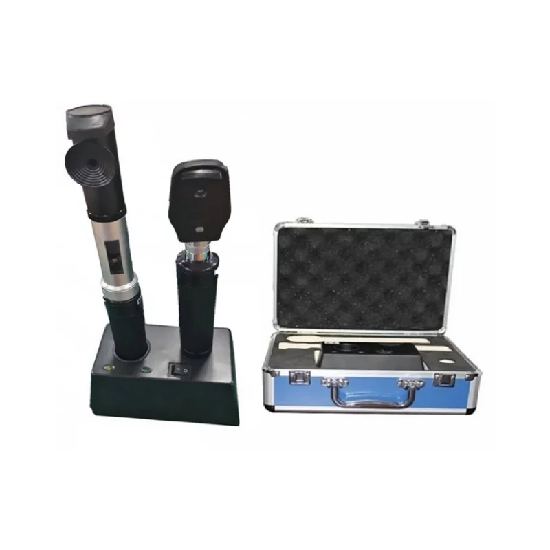 
			Oftalmoscopio y retinoscopio de raya combinados AME-8B y AME-6B		