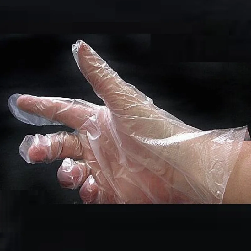 
			Guantes desechables de HDPE		