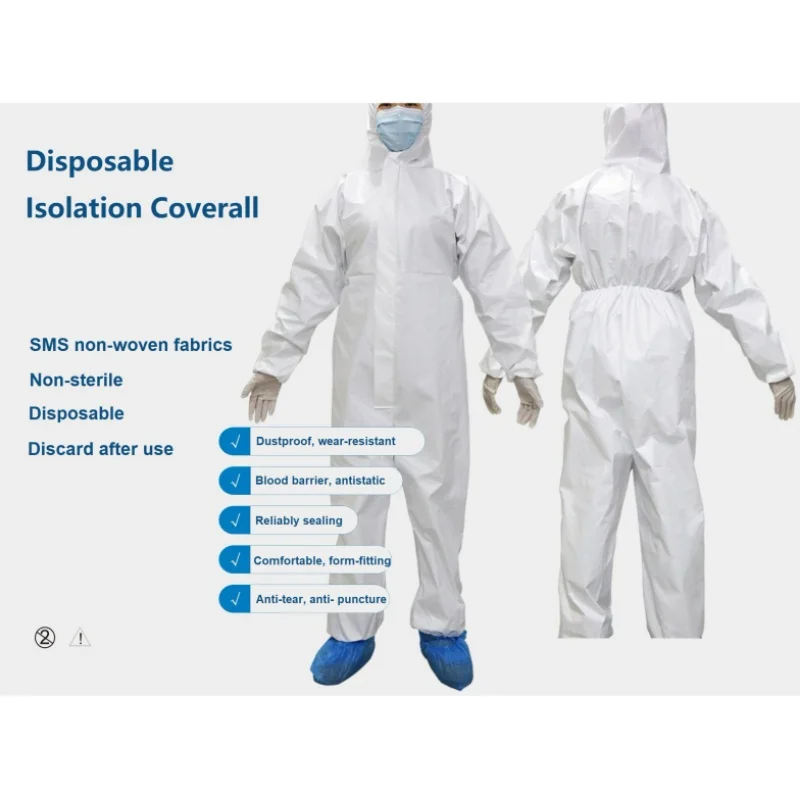 
			Mono de aislamiento desechable talla L, XL		