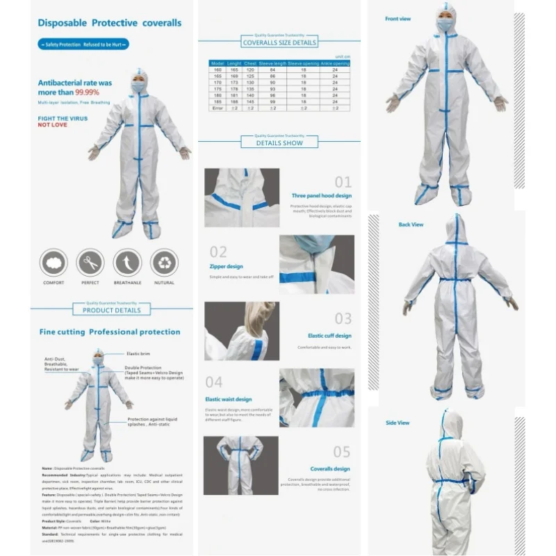 
			Mono protector desechable L, XL		