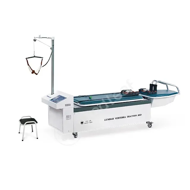 Cama de tracción para vértebra lumbar cervical RXPC-500D (pantalla LCD/pantalla digital)