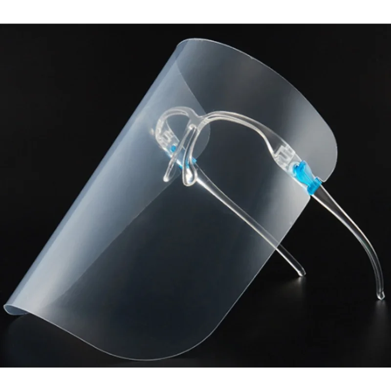 
			Protector facial desechable con montura para gafas		