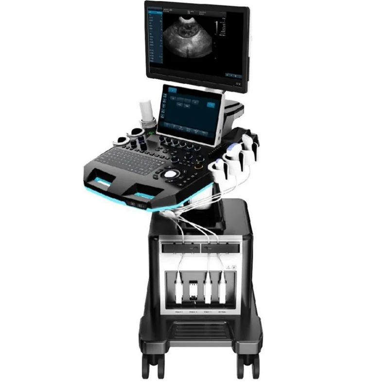 
			Escáner de ultrasonido Doppler color veterinario con ruedas VC-U9 ARI Equipos médicos de alta calidad		