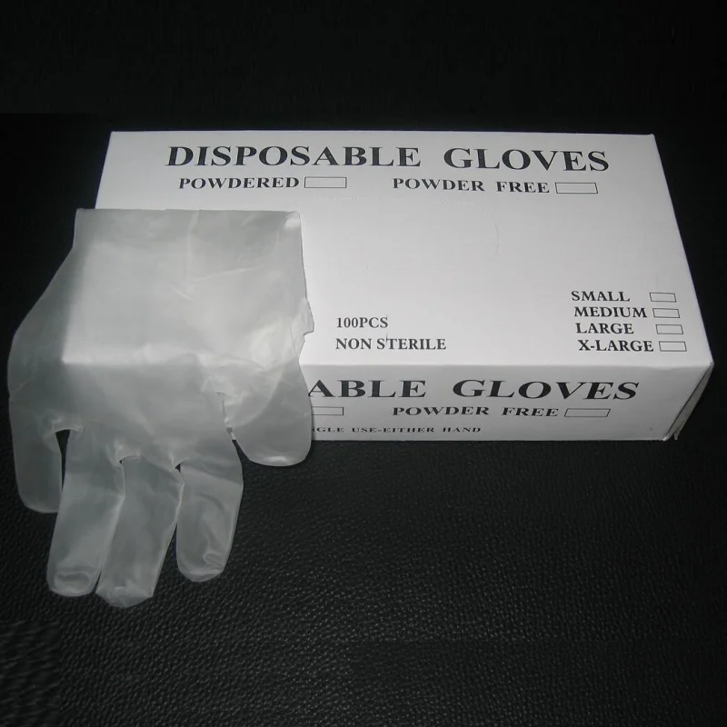 
			Guante de vinilo (sin polvo)		