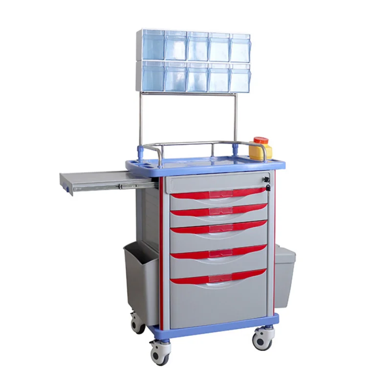 Carro de anestesia diez contenedores de ORP | Organización eficiente