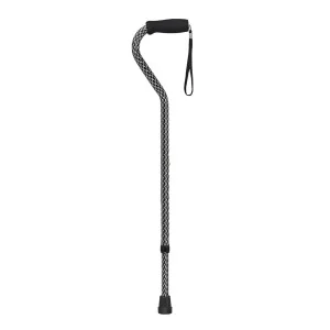 Offset Handle Cane Black Wave | Offset | Canes | Mobility | Products | Henyuan Medical