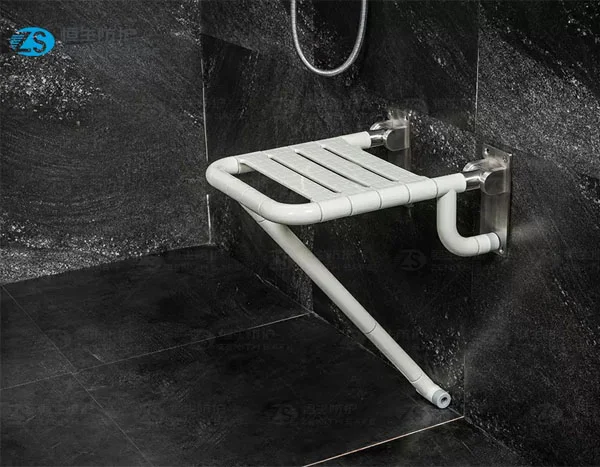 China HS-03C (Stainless steel base) wall mounted shower chair factory and manufacturers | Henyuan Medical