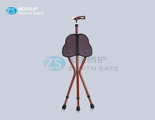 China Adjustable Folding Cane Seat with three feet for heavy duty bearing factory and manufacturers | Henyuan Medical