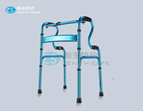China Aluminum Manual Walker with wheel for disabled 8216 factory and manufacturers | Henyuan Medical