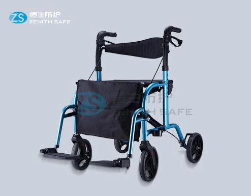 China High quality manual walker wheel chair with seat–HS-9103 factory and manufacturers | Henyuan Medical