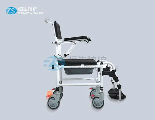 China Portable 55cm width wheelchair muti-function commode chairs factory and manufacturers | Henyuan Medical