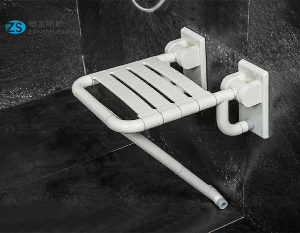 China HS-03B (Nylon base) wall mounted fold up shower seat factory and manufacturers | Henyuan Medical