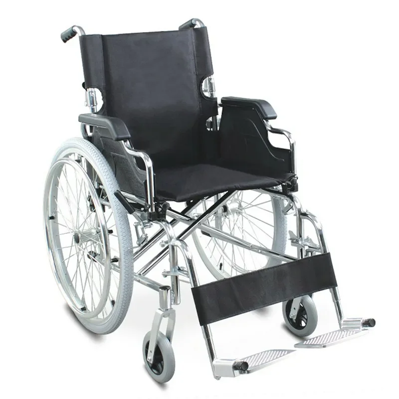 Supply Silver Spring Steel Deluxe Folding Wheelchair Wholesale Factory - Henyuan Medical