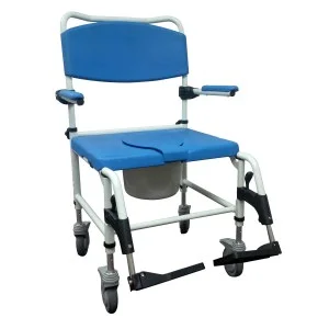 Bariatric Aluminum Rehab Shower Commode Chair | Bariatric | Commodes | Products | Henyuan Medical