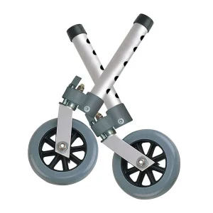 Swivel Wheel with Lock & Two Sets of Rear Glides | Accessories | Walkers | Mobility | Products | Henyuan Medical