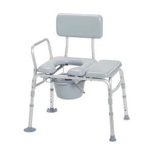 Combination Padded Transfer Bench/Commode | Transfer Benches | Bath Safety | Products | Henyuan Medical