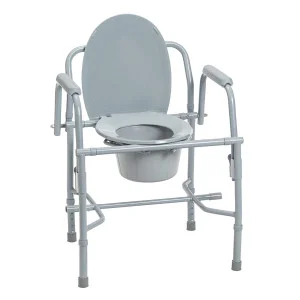 Deluxe Steel Drop Arm Commode | Drop Arm | Commodes | Products | Henyuan Medical