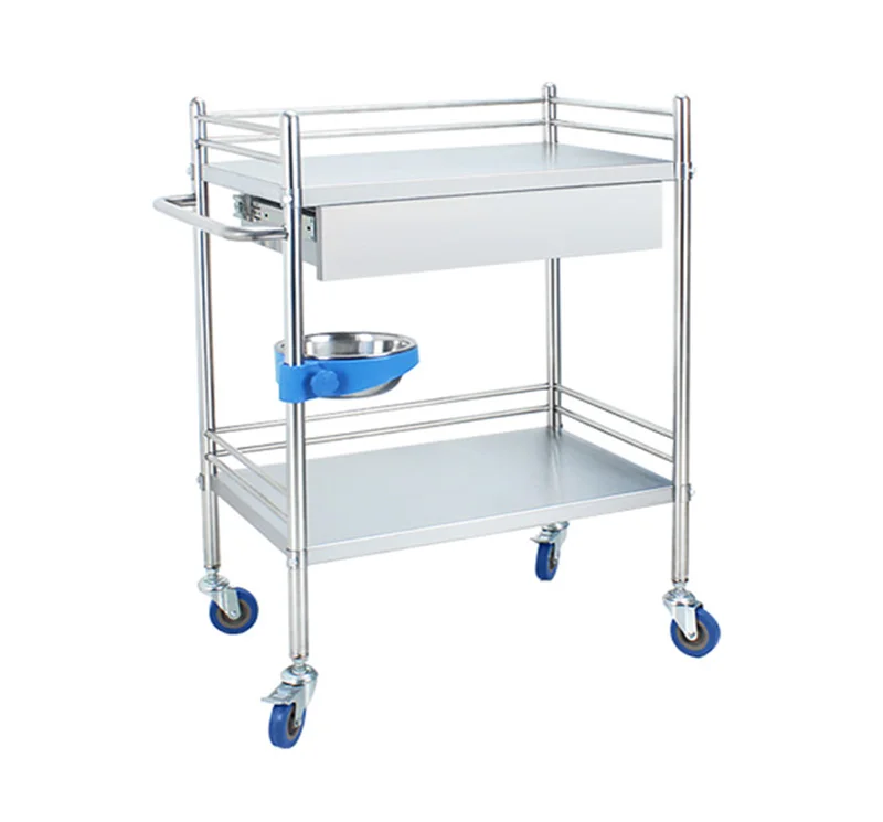  Stainless Steel Medical Dressing Trolley For Clinics