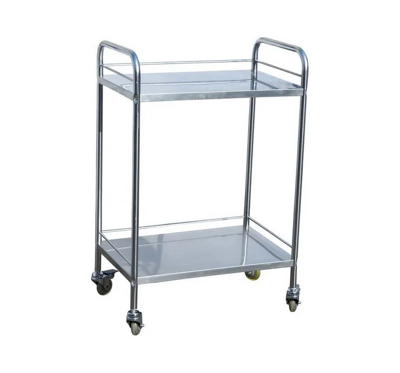 Medical Stainless Steel Hospital Utility Cart Trolley