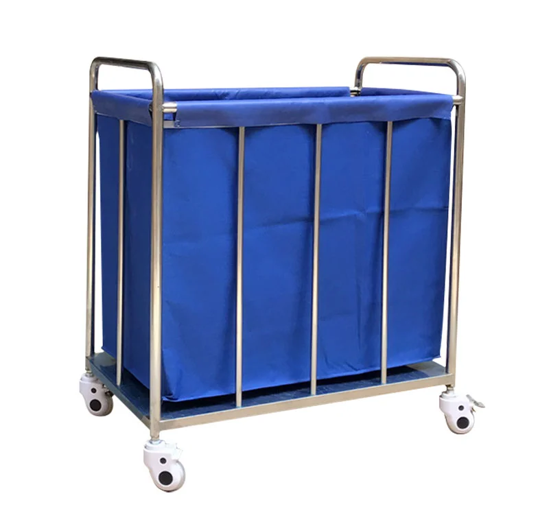 Medical Dirty Linen Trolley With One Bag