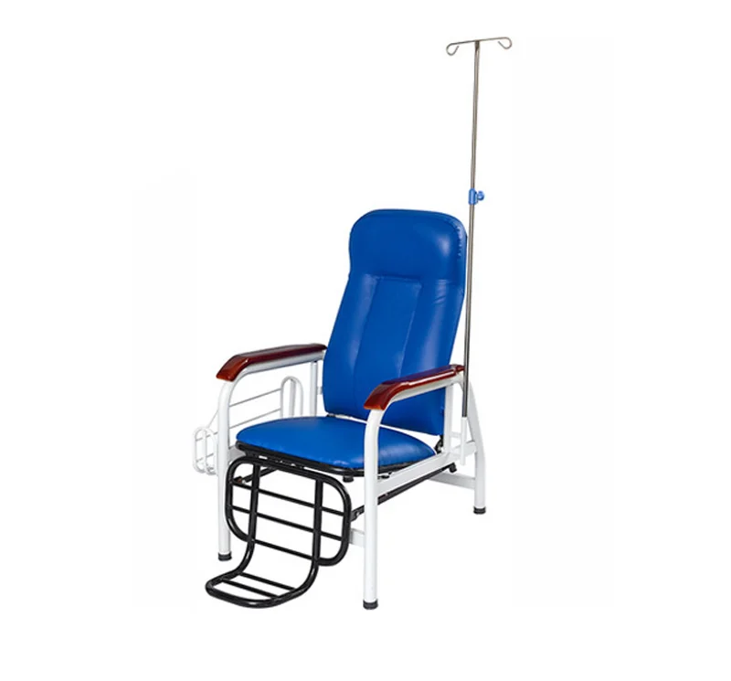 MK-F01B Hospital Blue IV Infusion Chair For Clinics