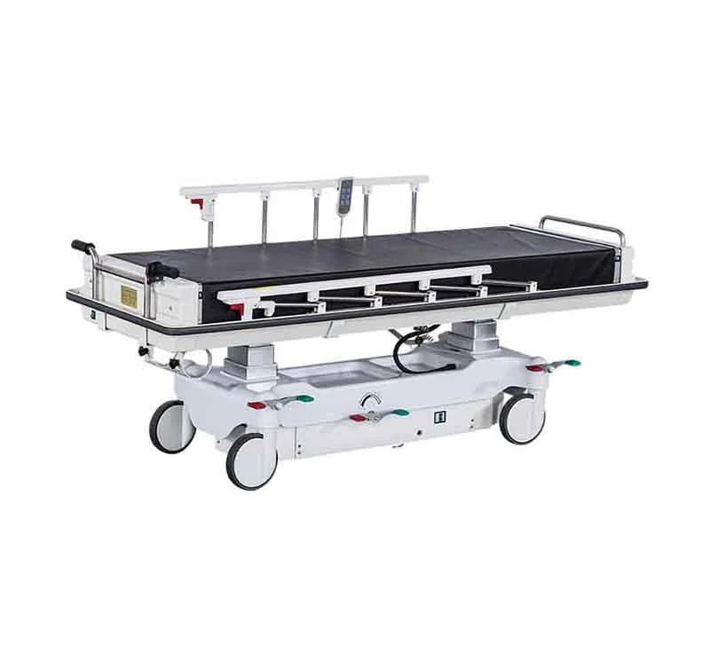 Patient Transportation Stretcher With Remote Hand Controller Pump