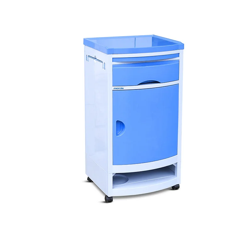 Medical Bedside Cabinet With Wheels