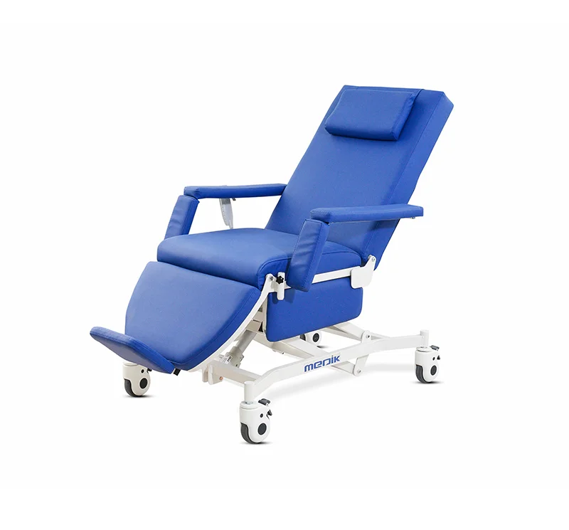 Electric Dialysis Hemodialysis Chairs With PU Cover 