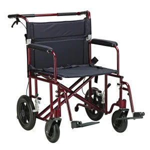 22" Bariatric Aluminum Transport Chair | Bariatric | Transport Chairs | Wheelchairs | Mobility | Products | Henyuan Medical