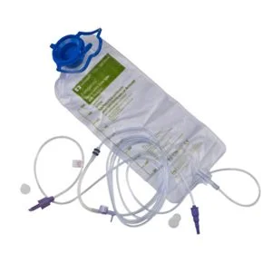 Kangaroo ENPlus EPump Proximal Spike Pump Set & 1000 ML Flush Bag - Henyuan Hospital Beds