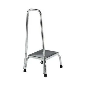 Chrome Step Stool With Handrail - Henyuan Hospital Beds