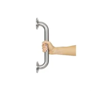 Vive Health Brushed Nickel Finish Metal Grab Bar 