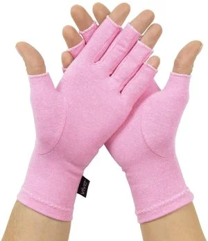 Vive Health Light Pink Arthritis Gloves | HomeCare Hospital Beds