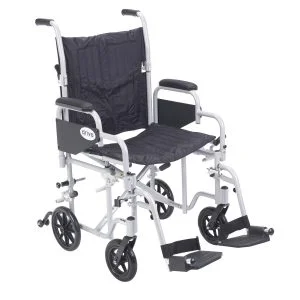 Drive Medical Poly-Fly Lightweight Wheelchair/Flyweight Transport Chair Combo