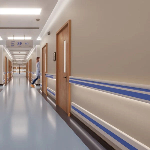 China 159Mm Pvc Hospital Handrail With Led Lights factory and manufacturers | Henyuan Medical