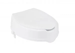 Drive Medical Raised Toilet Seat with Lock and Lid - Standard Seat - 4"