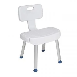 Drive Medical Bathroom Safety Shower Chair with Folding Back